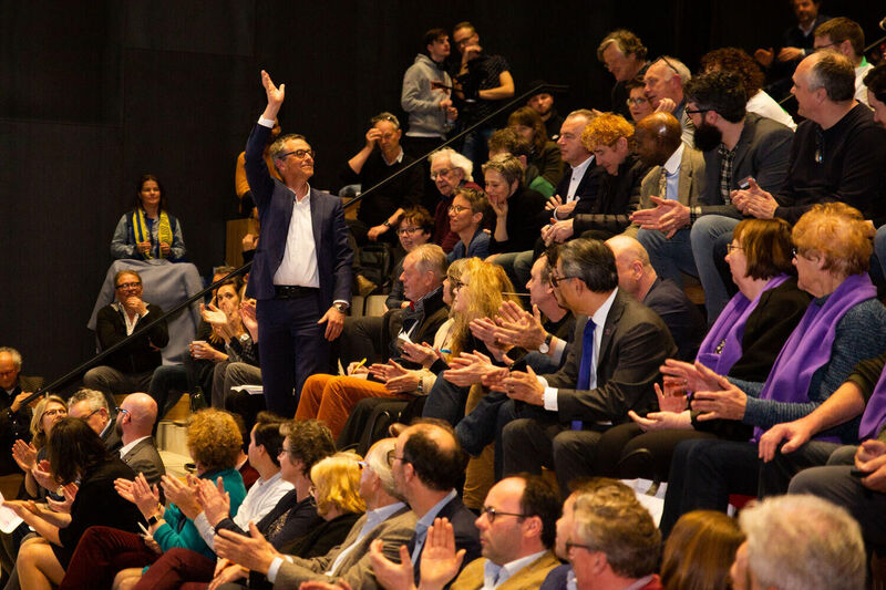 Chris van Koppen (oud-directeur Kunstloc) en opvolger Henri Swinkels: 'Volle bak voor cultuur'